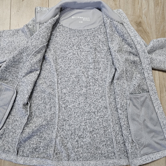 Sunice Stormpack Zip Sweater, Medium, White Peppered - Picture 4 of 11